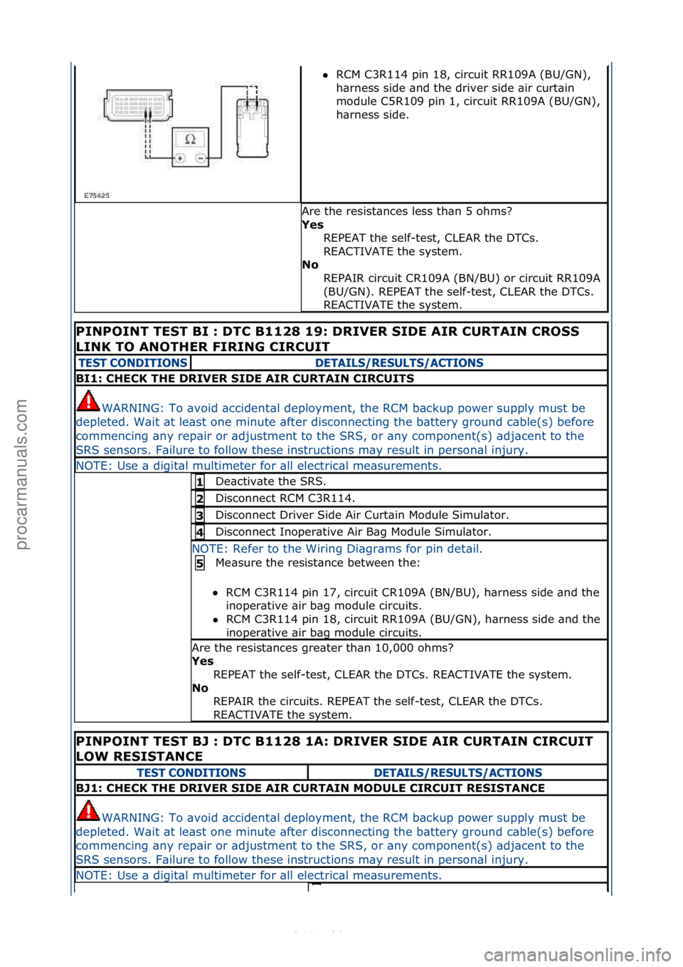 FORD S-MAX 2006  Service Repair Manual RCM\fC3R114\fpin\f18,\fcircuit\fRR109A\f(BU/GN),\f
h\br
ness\fside\f\bnd\fthe\fdriver\fside\f\bir\fcurt\bin\f
module\fC5R109\fpin\f1,\fcircuit\fRR109A\f(BU/GN),\f
h\brness\fside.\f
Are\fthe\fresist\b