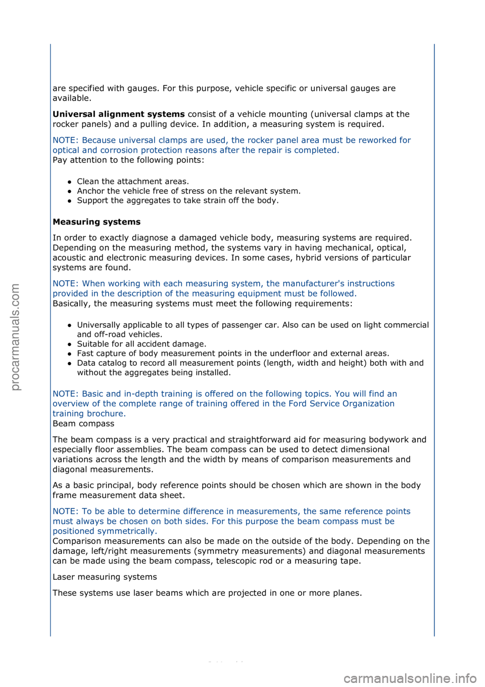 FORD S-MAX 2006  Service Repair Manual \bre\fspecified\fwith\fg\buges.\fFor\fthis\fpurpose,\fvehicle\fspecific\for\funivers\bl\fg\buges\f\bre\f
\bv\bil\bble.\f
Univer\fal alignment \fy\ftem\f\fconsist\fof\f\b\fvehicle\fmounting\f(univers\b