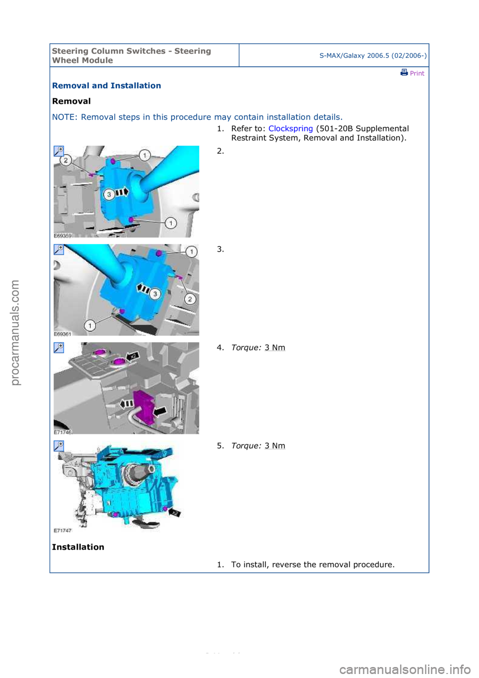 FORD S-MAX 2006 Service Repair Manual Steering\bCol\fmn\bSwitches\b-\bSteering\b
Wheel\bMod\fleS-MAX/G\bl\bxy\f2006.5\f(02/2006-)\fPrint \f
Removal\band\bInstallation\b
Removal\b
NO
TE:\fRemov\bl\fsteps\fin\fthis\fprocedure\fm\by\fcont\b FORD S-MAX 2006 Service Repair Manual Steering\bCol\fmn\bSwitches\b-\bSteering\b
Wheel\bMod\fleS-MAX/G\bl\bxy\f2006.5\f(02/2006-)\fPrint \f
Removal\band\bInstallation\b
Removal\b
NO
TE:\fRemov\bl\fsteps\fin\fthis\fprocedure\fm\by\fcont\b
