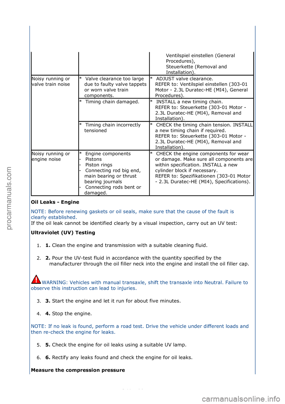 FORD S-MAX 2006  Service Repair Manual Oil Leaks - Engine 
NOTE:\fBefore\frenewing\fg\bskets\for\foil\fse\bls,\fm\bke\fsure\f
th\bt\fthe\fc\buse\fof\fthe\ff\bult\fis\f
cle\brly\fest\bblished.\f
If\fthe\foil\fle\bk\fc\bnnot\fbe\fidentified\
