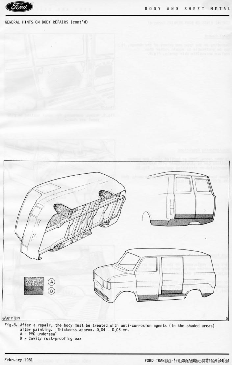 FORD TRANSIT 1978 Service User Guide FORD TRANSIT 1978 Service User Guide