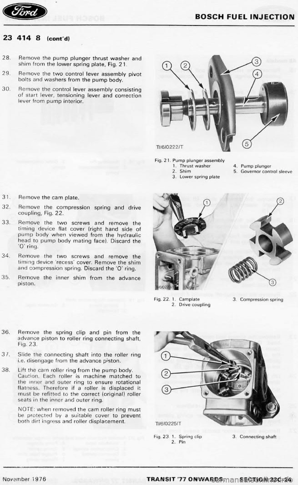 FORD TRANSIT 1978  Service Repair Manual 