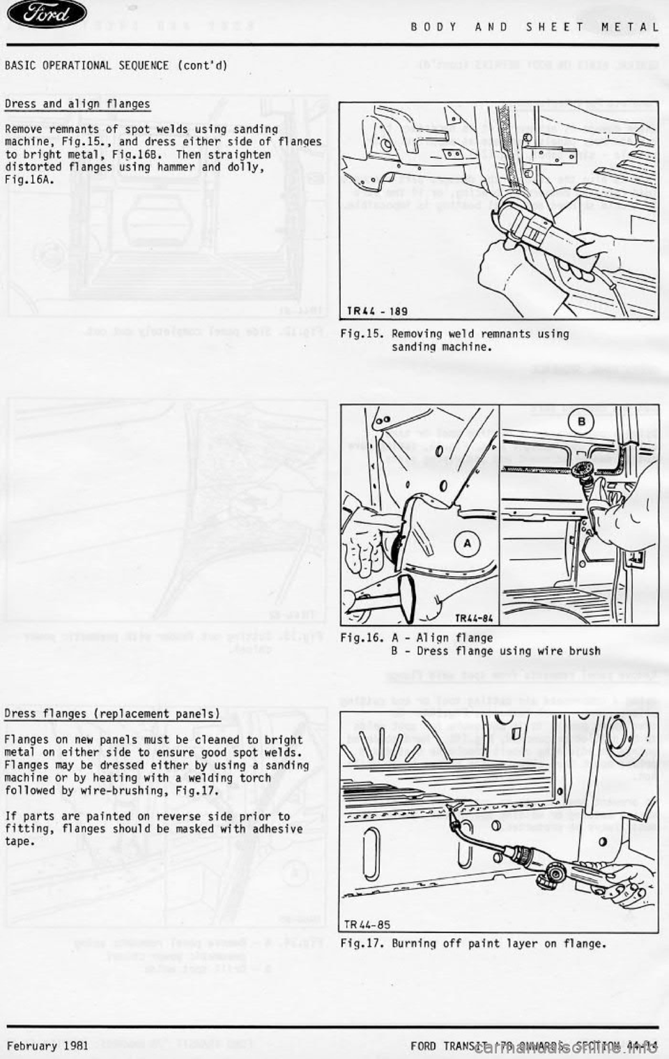 FORD TRANSIT 1978 Service User Guide FORD TRANSIT 1978 Service User Guide