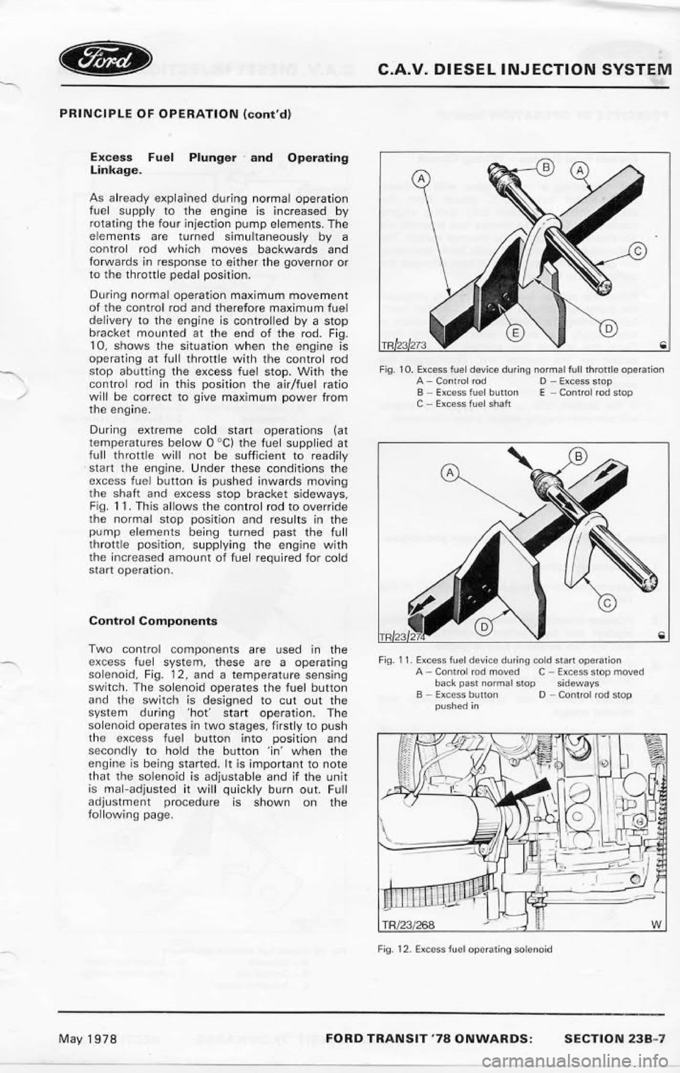 FORD TRANSIT 1978  Service Repair Manual 