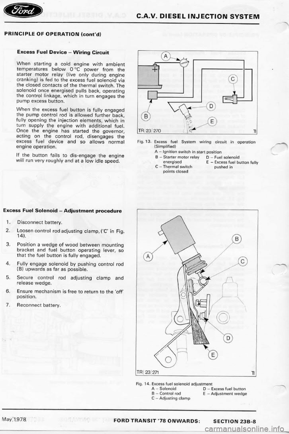 FORD TRANSIT 1978  Service Repair Manual 