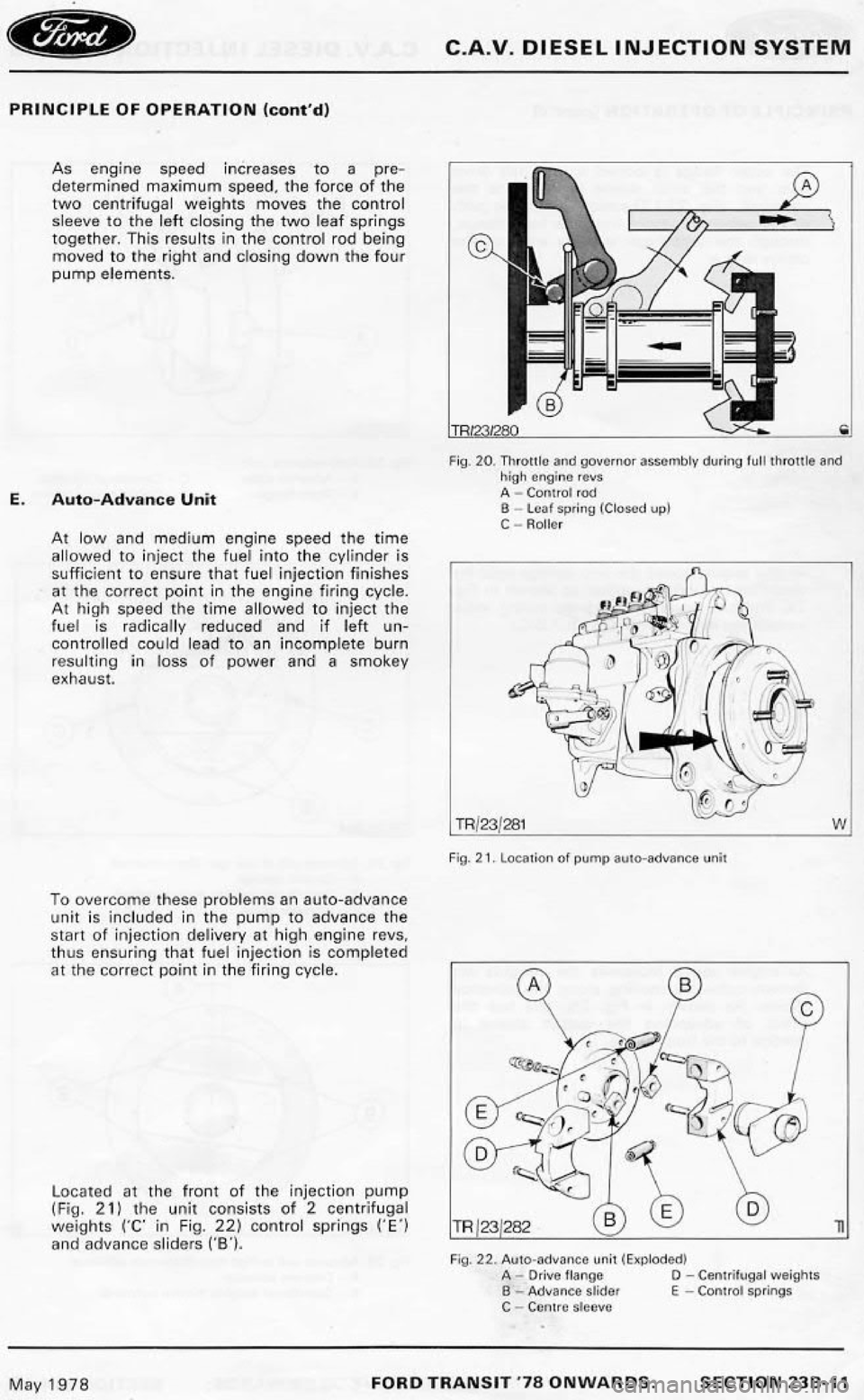 FORD TRANSIT 1978  Service Repair Manual 