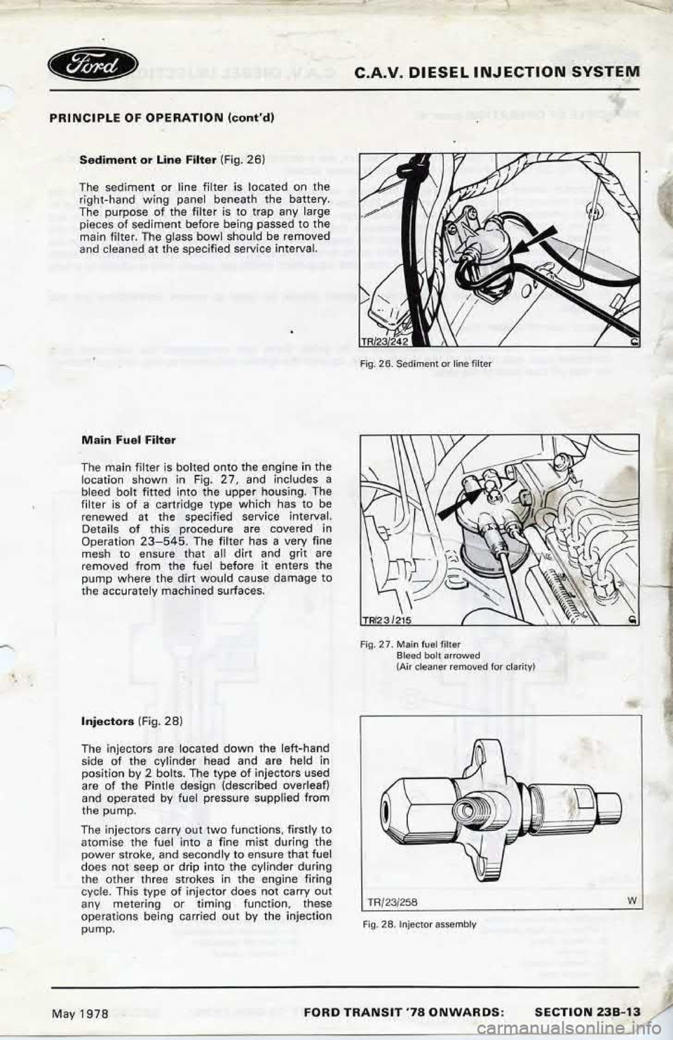 FORD TRANSIT 1978  Service Repair Manual 