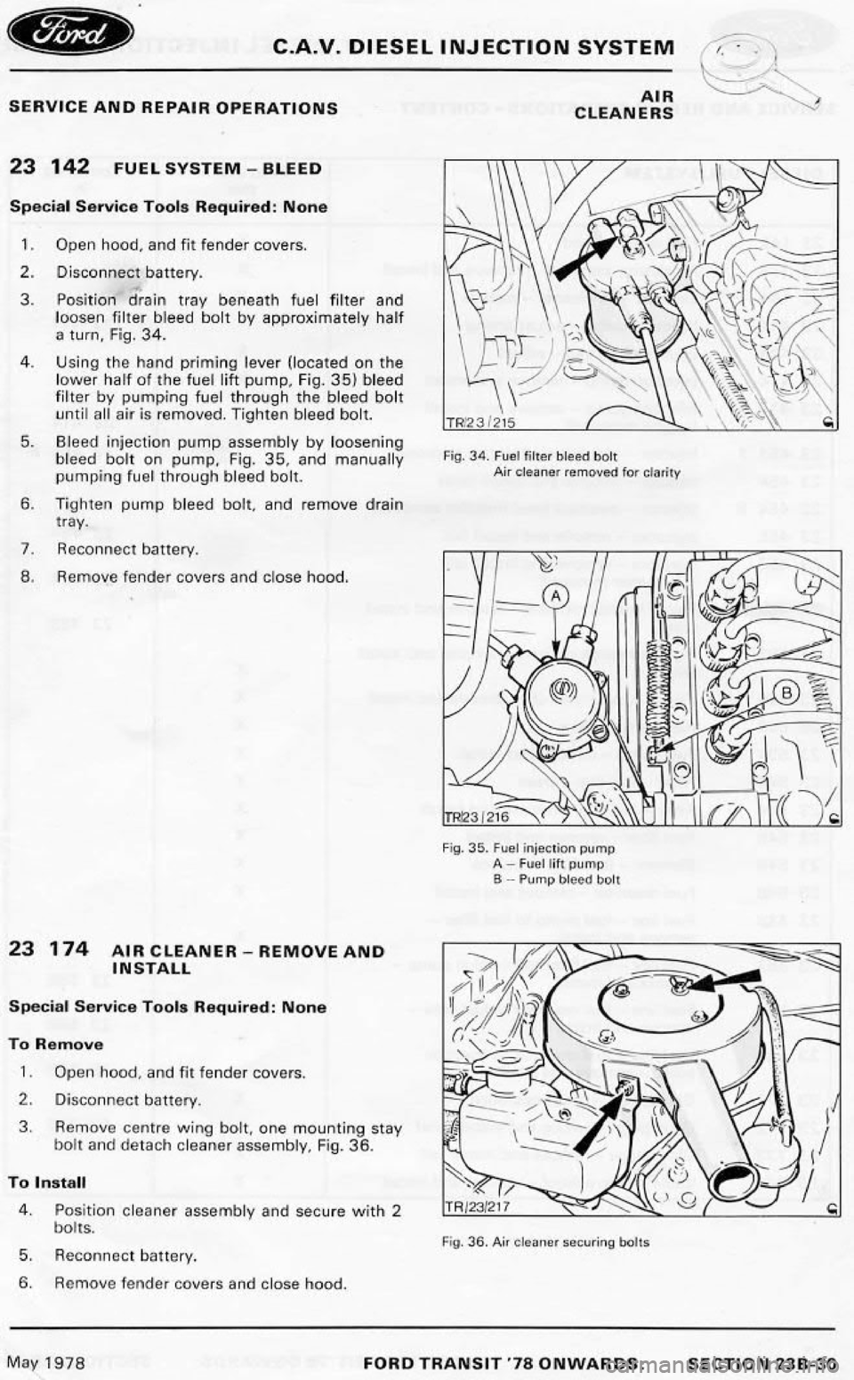 FORD TRANSIT 1978  Service Repair Manual 