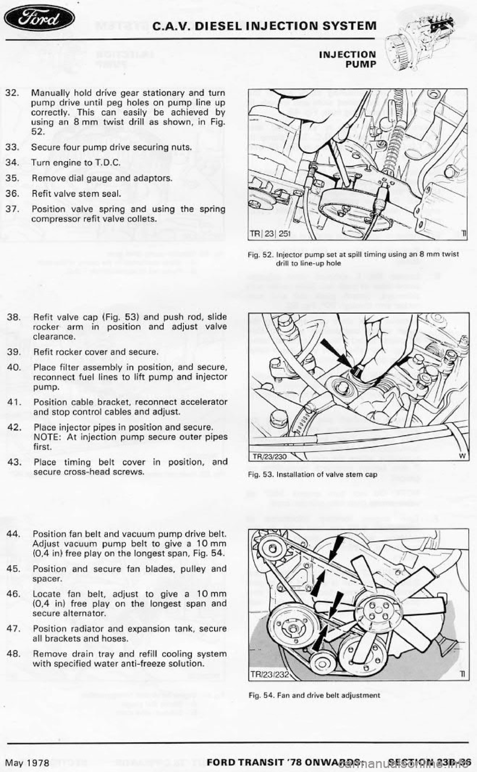 FORD TRANSIT 1978  Service Repair Manual 