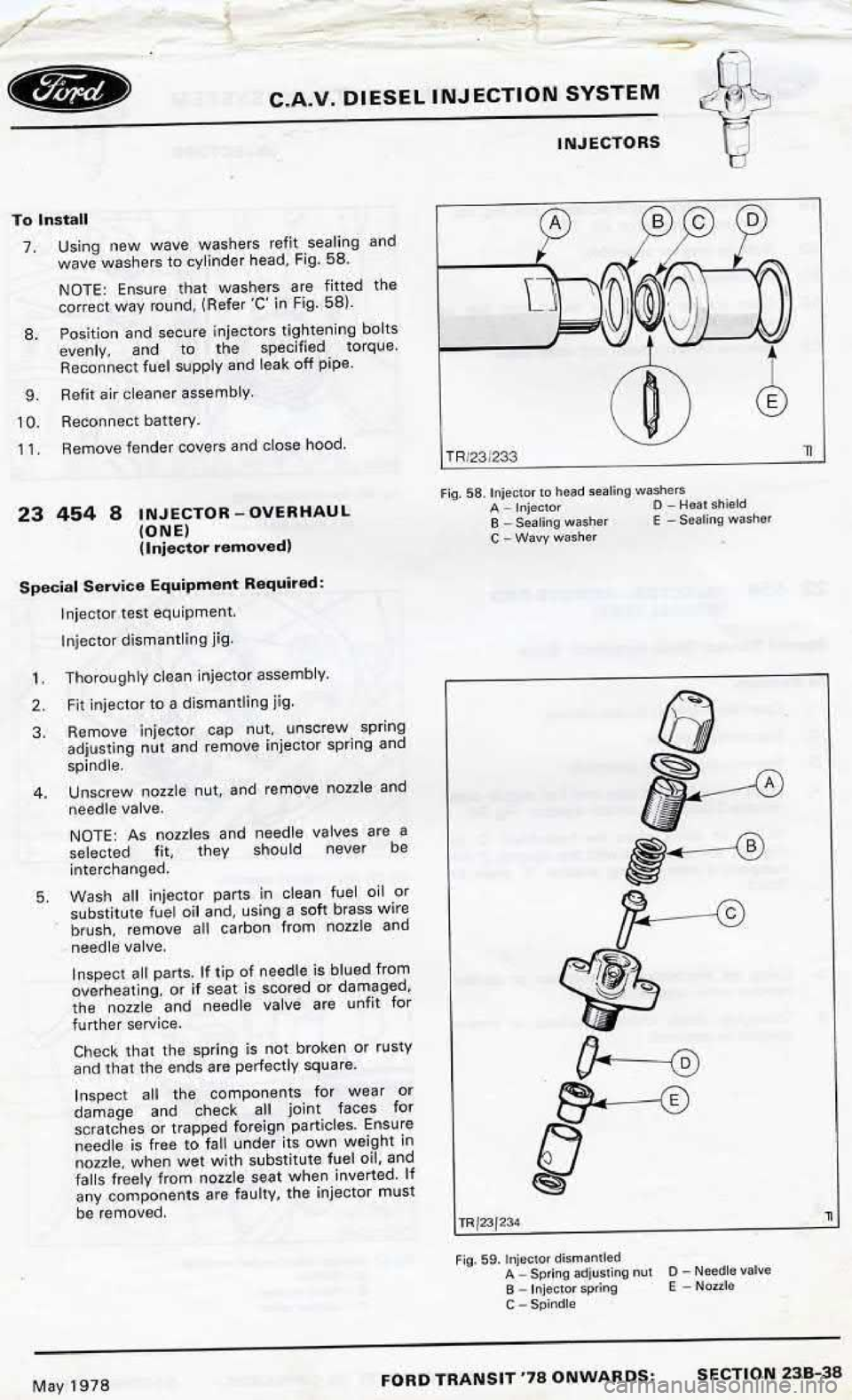 FORD TRANSIT 1978  Service Repair Manual 