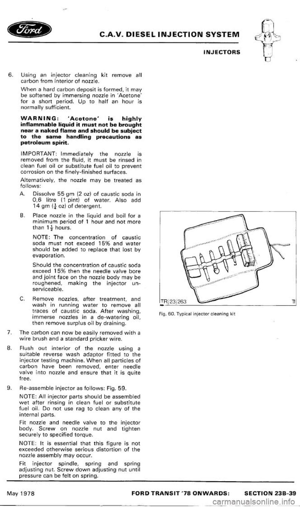 FORD TRANSIT 1978  Service Repair Manual 