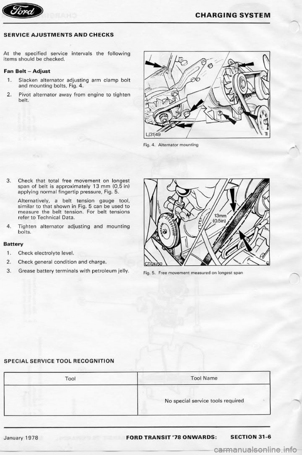 FORD TRANSIT 1978  Service Repair Manual 