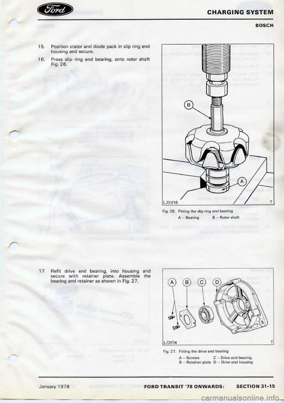 FORD TRANSIT 1978  Service Repair Manual 