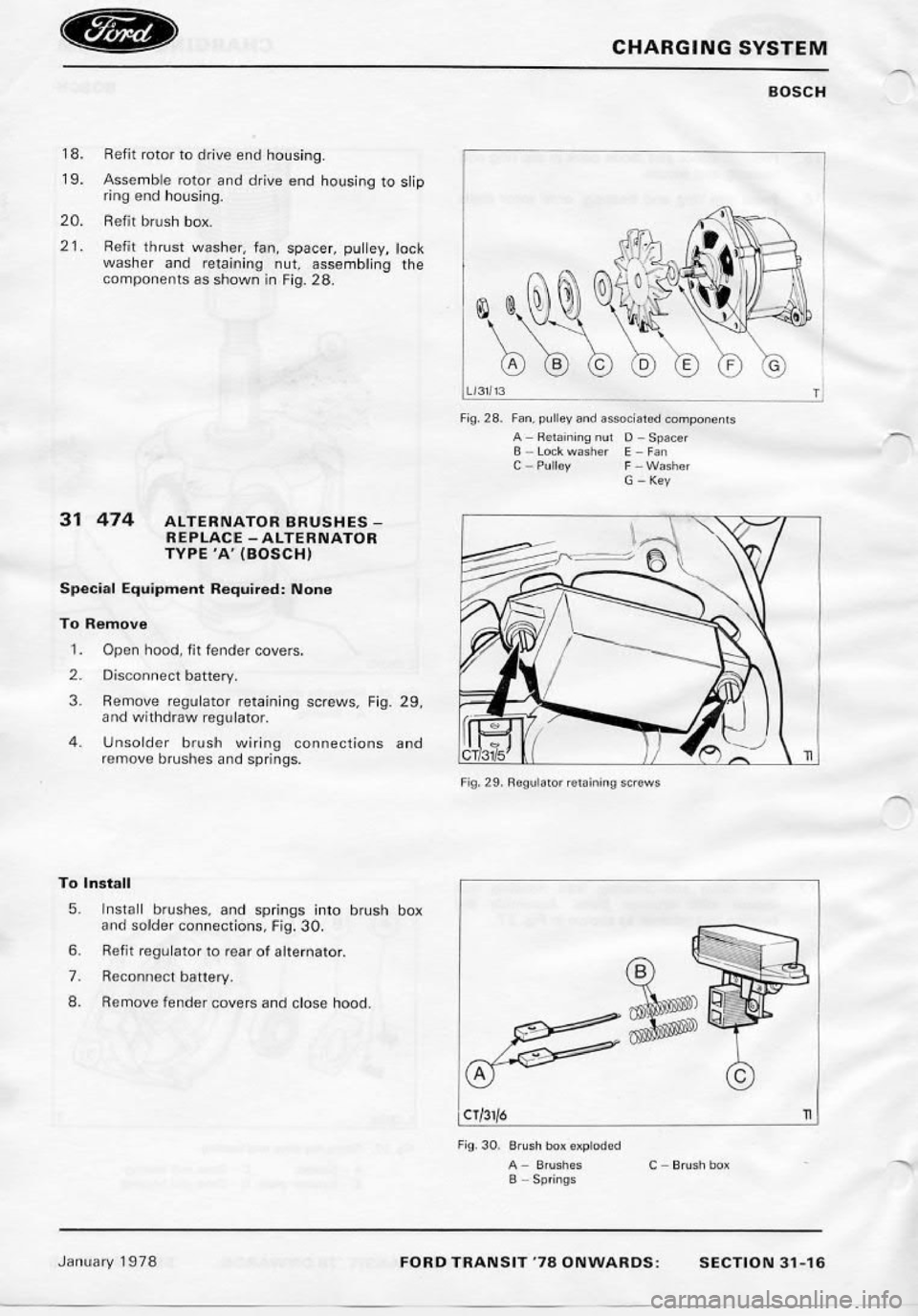 FORD TRANSIT 1978  Service Repair Manual 