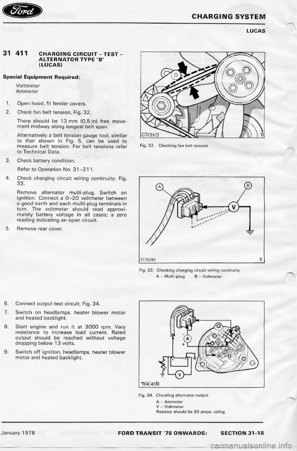 FORD TRANSIT 1978  Service Repair Manual 