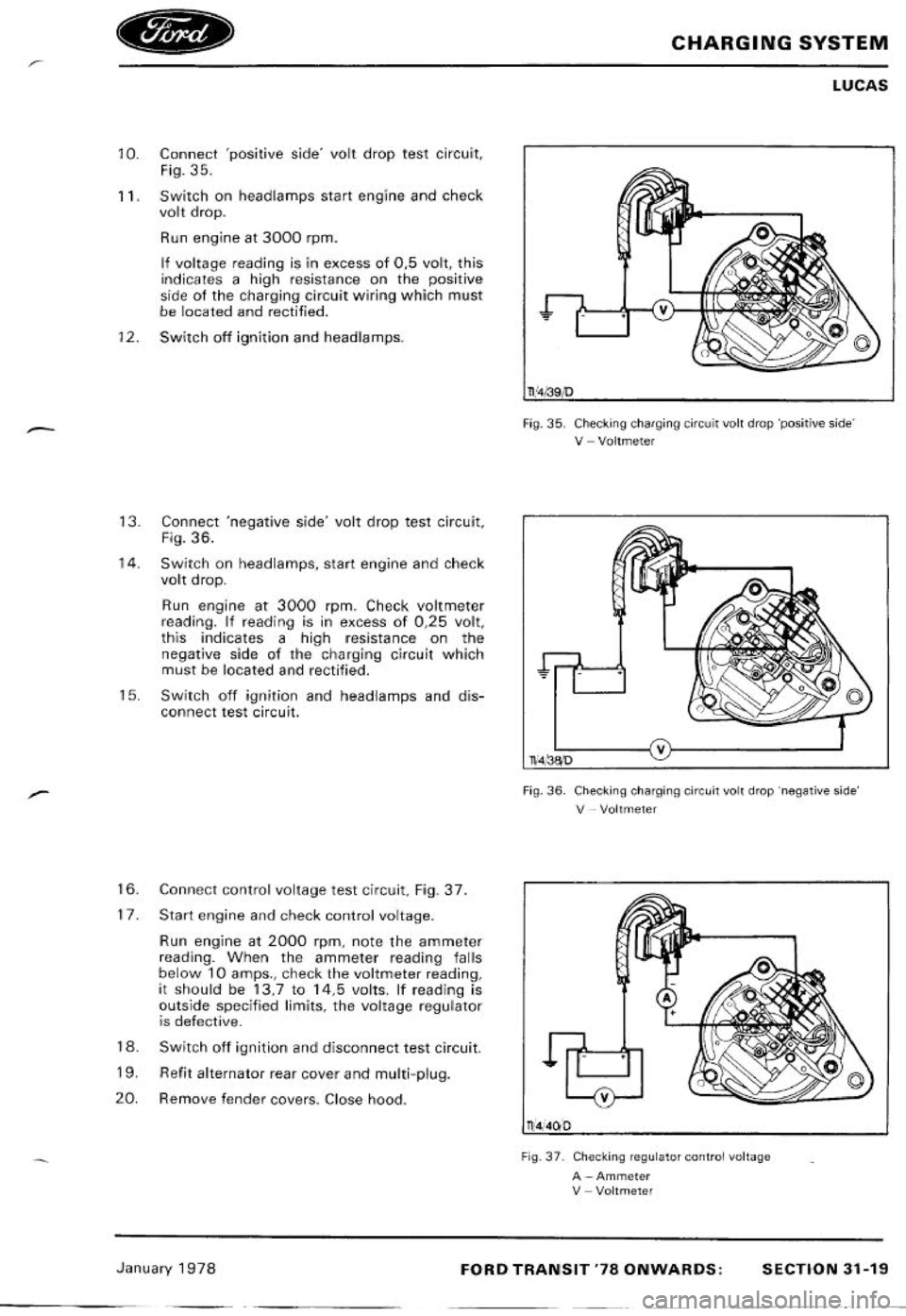 FORD TRANSIT 1978  Service Repair Manual 