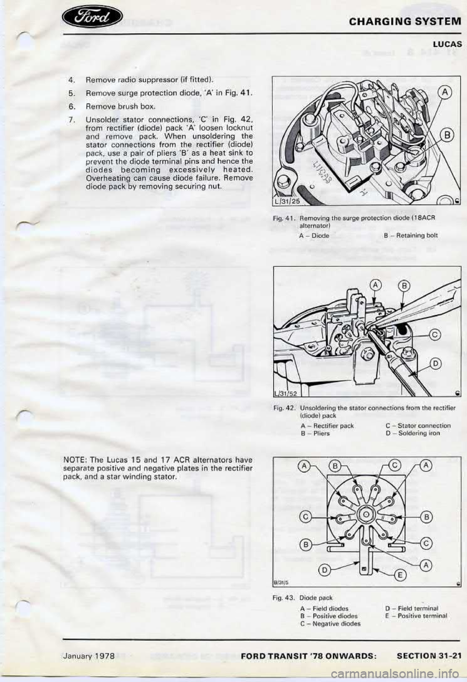 FORD TRANSIT 1978  Service Repair Manual 