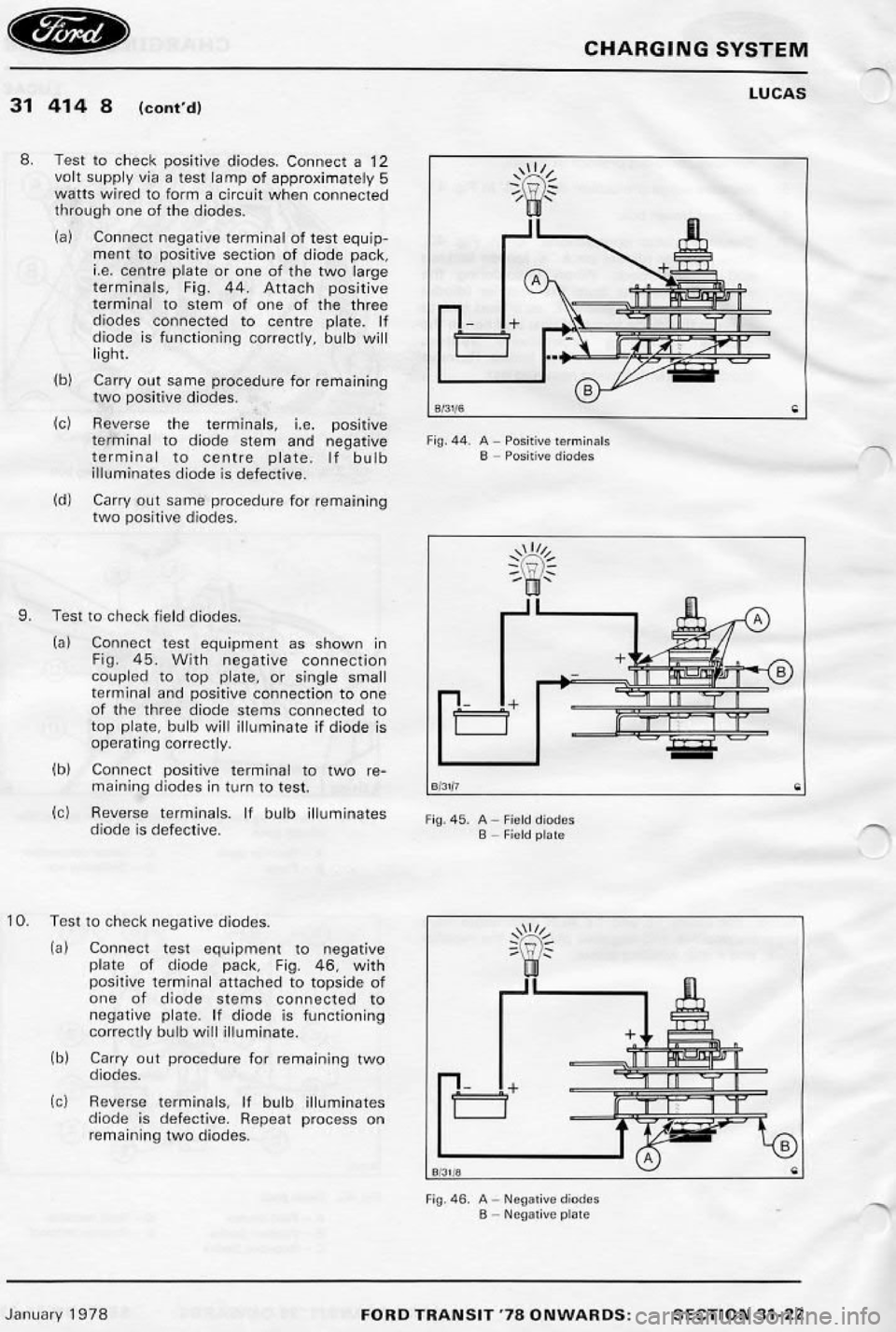 FORD TRANSIT 1978  Service Repair Manual 