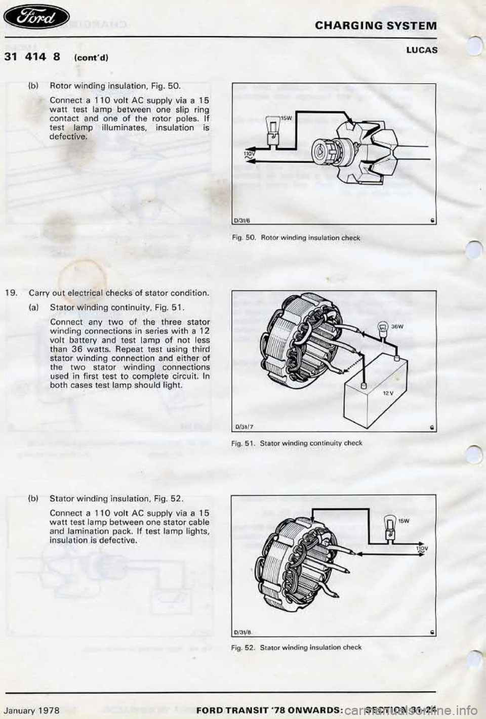 FORD TRANSIT 1978  Service Repair Manual 
