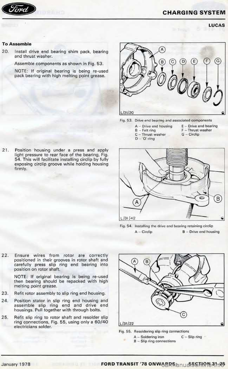 FORD TRANSIT 1978  Service Repair Manual 