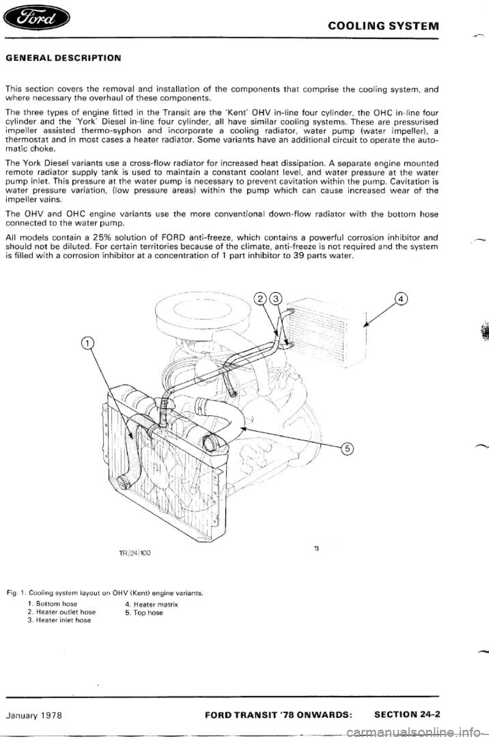 FORD TRANSIT 1978  Service Repair Manual 