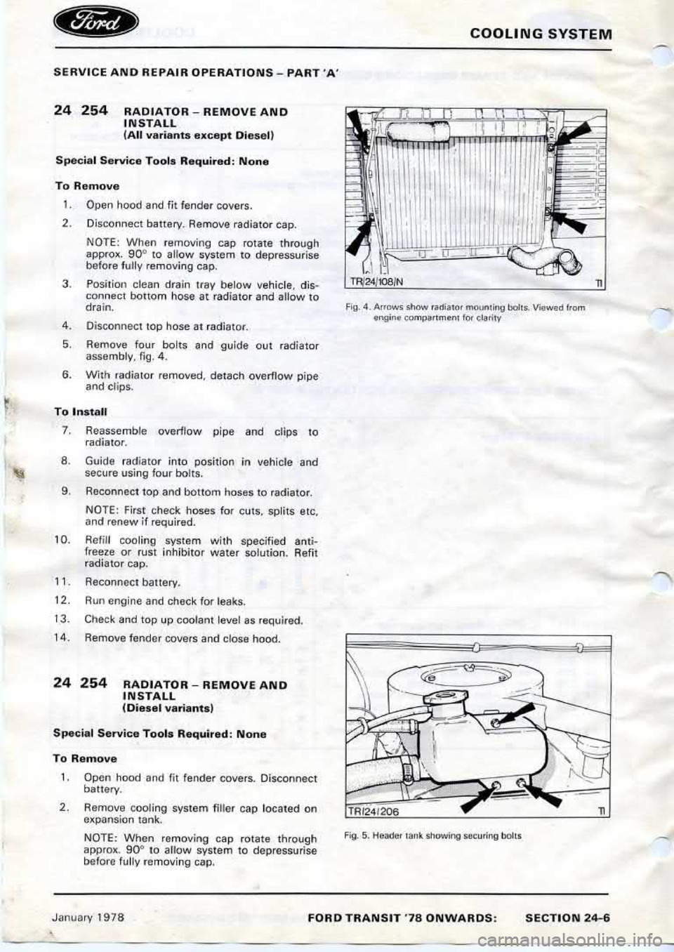 FORD TRANSIT 1978  Service Repair Manual 