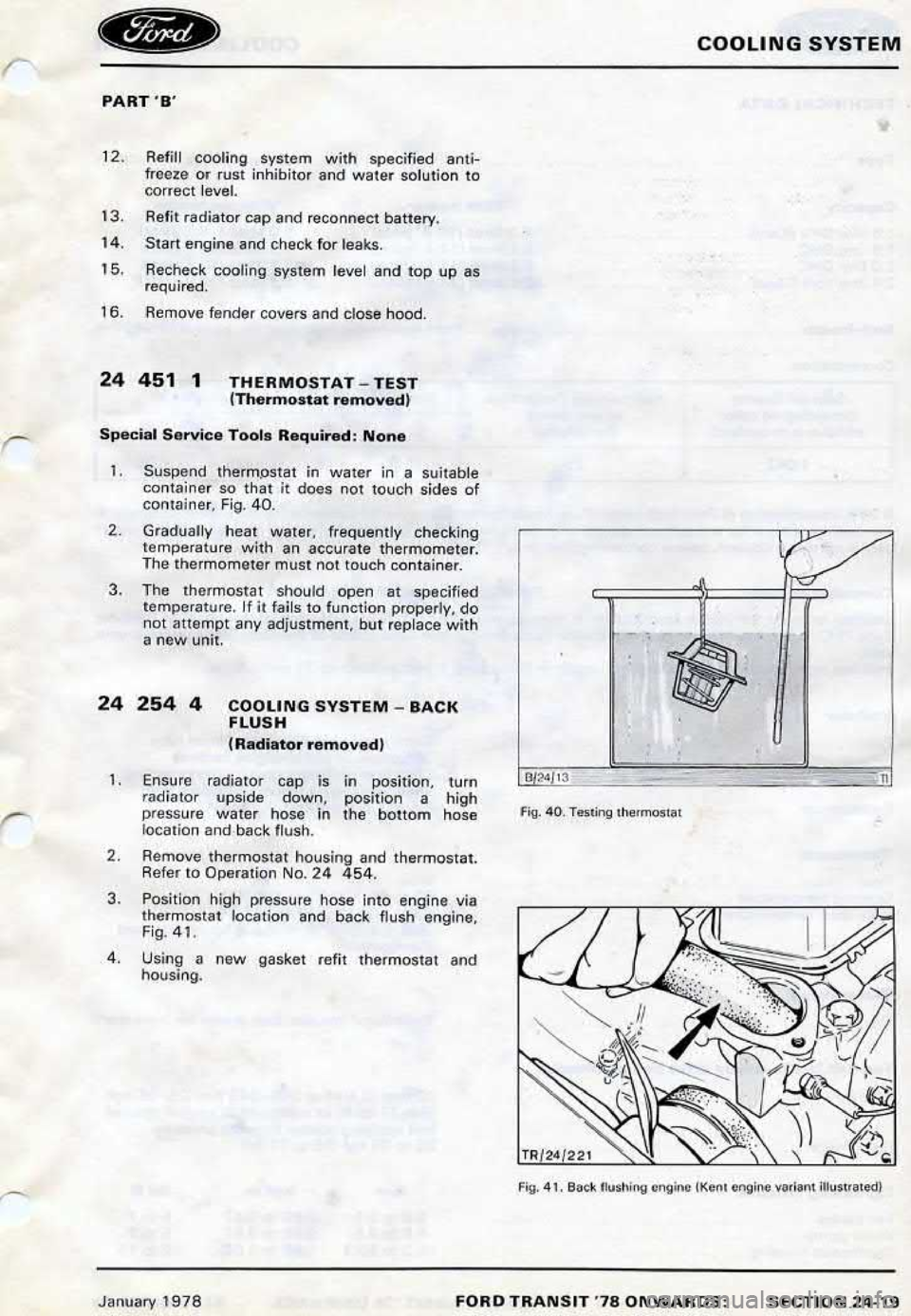 FORD TRANSIT 1978  Service Repair Manual 