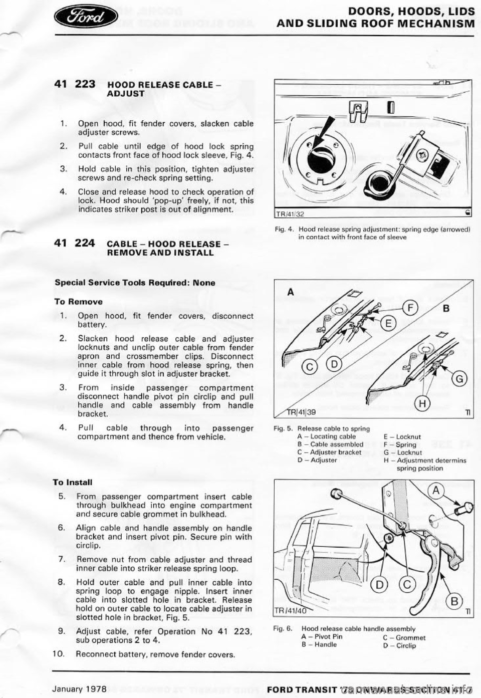FORD TRANSIT 1978  Service Repair Manual 