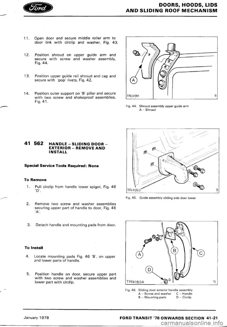 FORD TRANSIT 1978 Service Repair Manual FORD TRANSIT 1978 Service Repair Manual