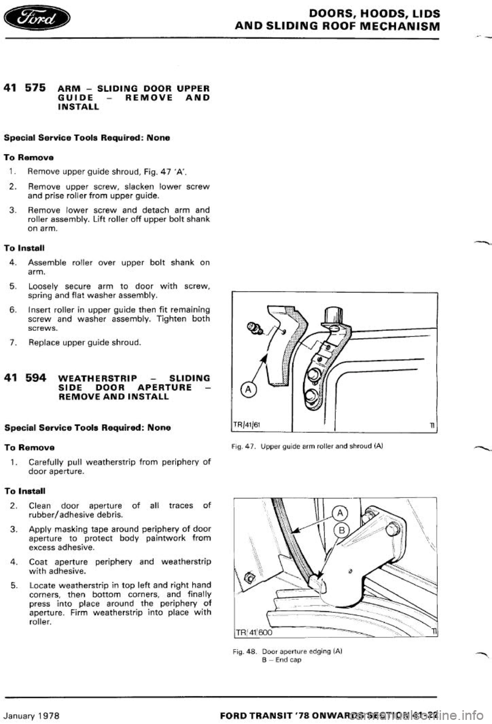 FORD TRANSIT 1978 Service Repair Manual FORD TRANSIT 1978 Service Repair Manual
