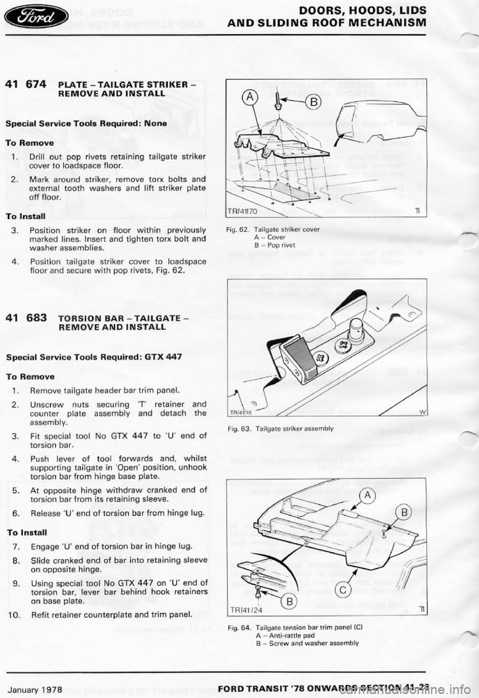 FORD TRANSIT 1978 Service Repair Manual FORD TRANSIT 1978 Service Repair Manual