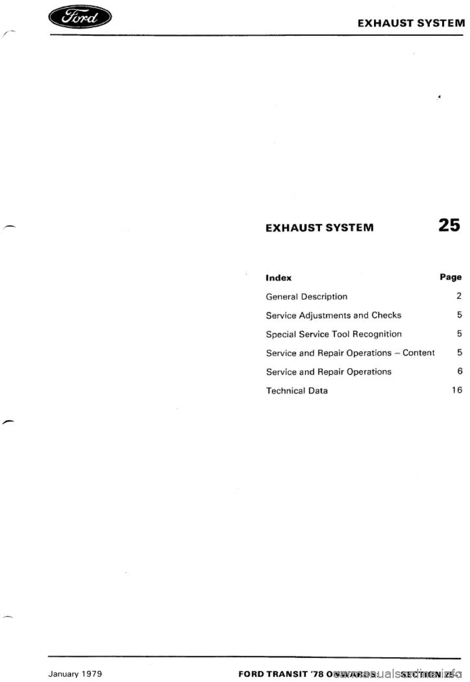 FORD TRANSIT 1978 Service Repair Manual FORD TRANSIT 1978 Service Repair Manual