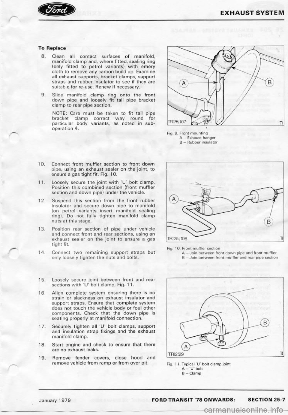 FORD TRANSIT 1978  Service Repair Manual 