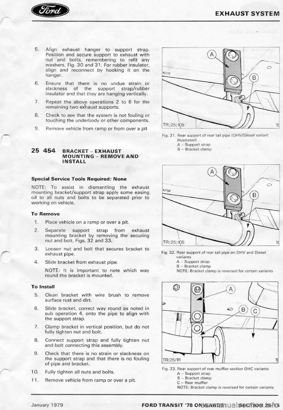 FORD TRANSIT 1978  Service Repair Manual 