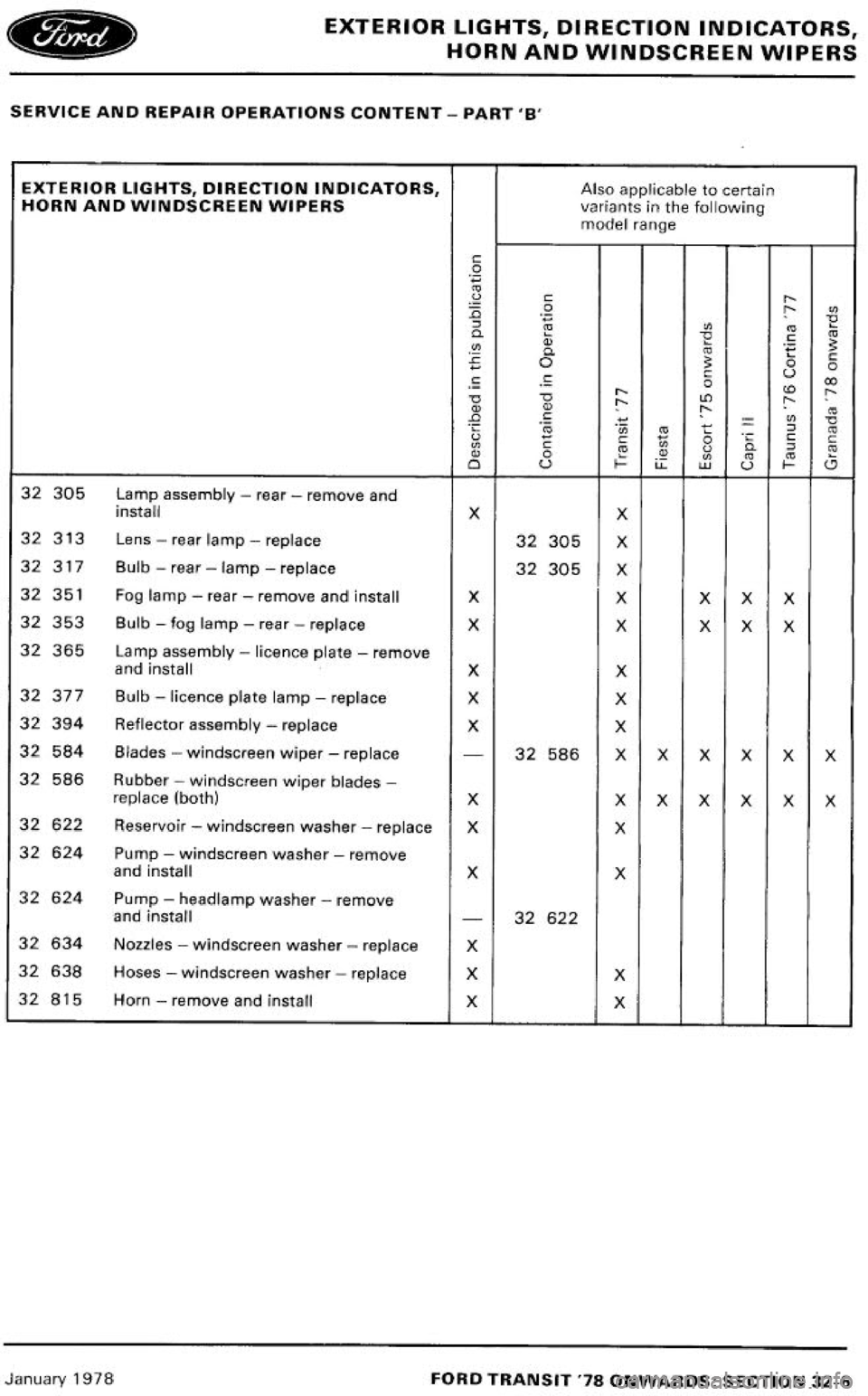 FORD TRANSIT 1978 Service Repair Manual FORD TRANSIT 1978 Service Repair Manual