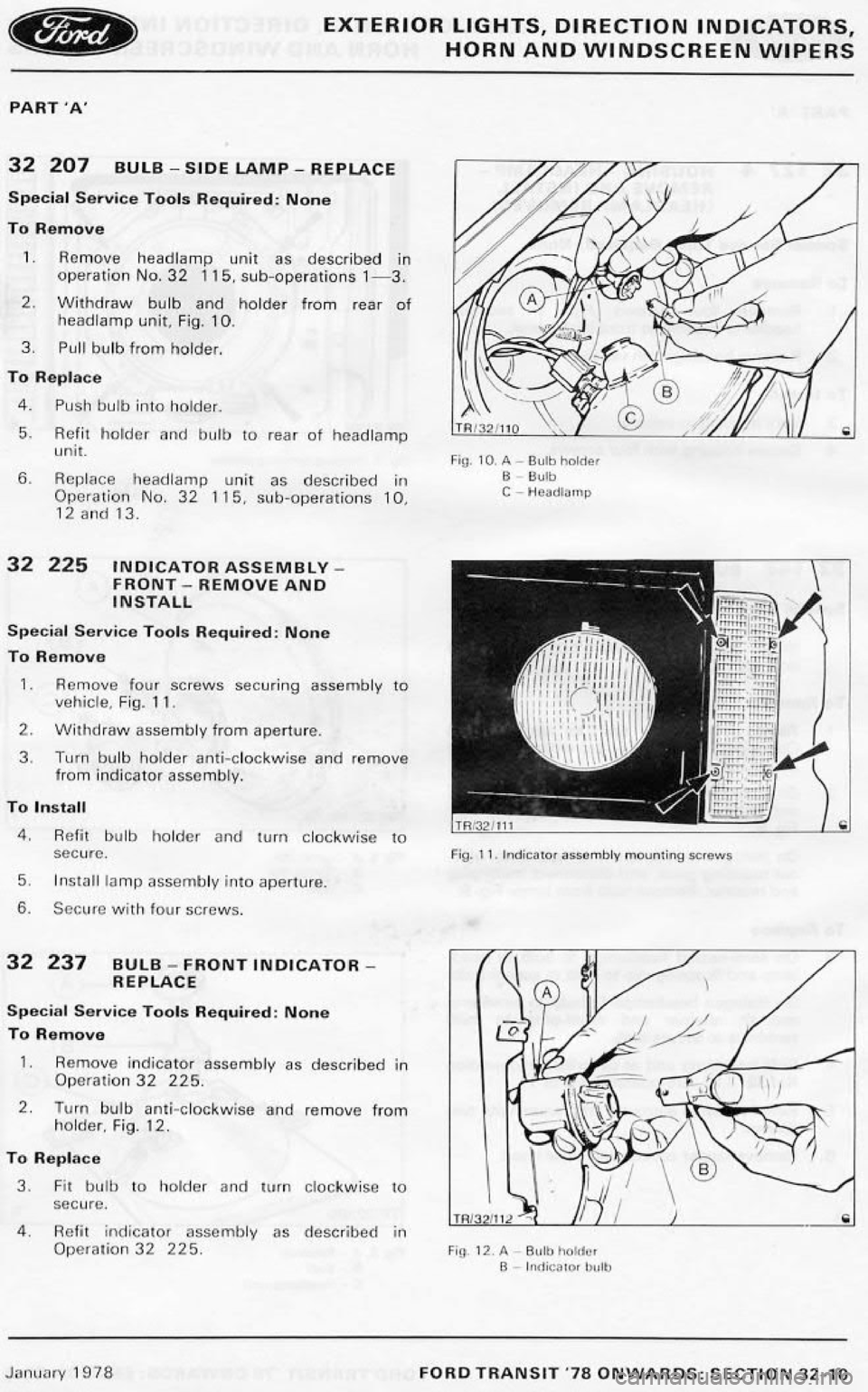 FORD TRANSIT 1978 Service Repair Manual FORD TRANSIT 1978 Service Repair Manual