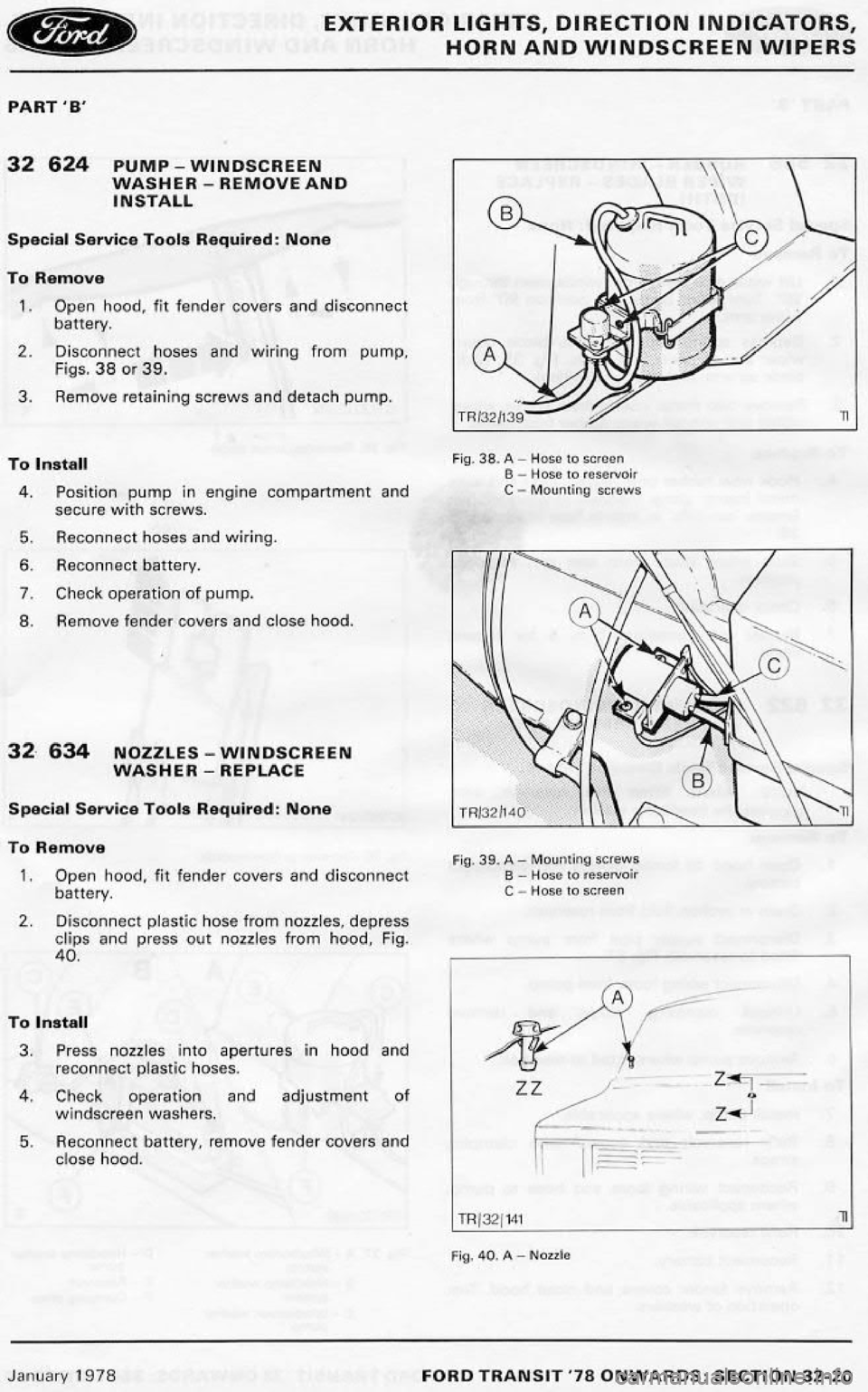 FORD TRANSIT 1978  Service Repair Manual 