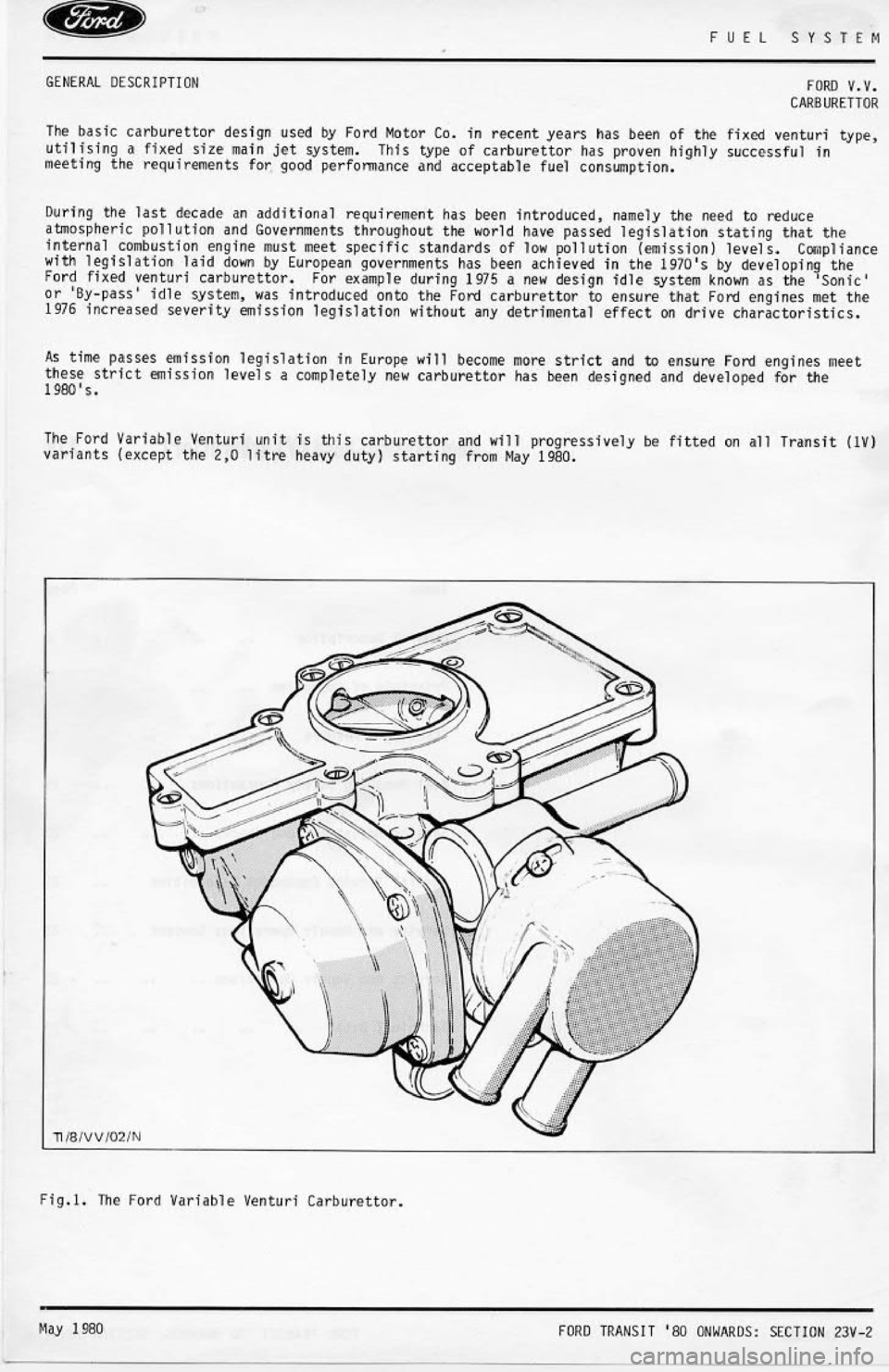 FORD TRANSIT 1978  Service Repair Manual 