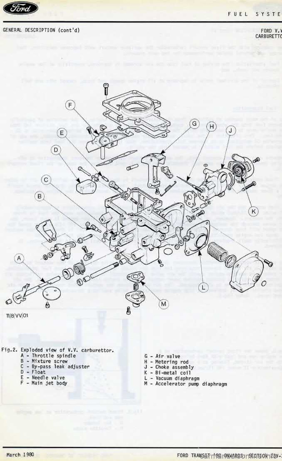 FORD TRANSIT 1978  Service Repair Manual 