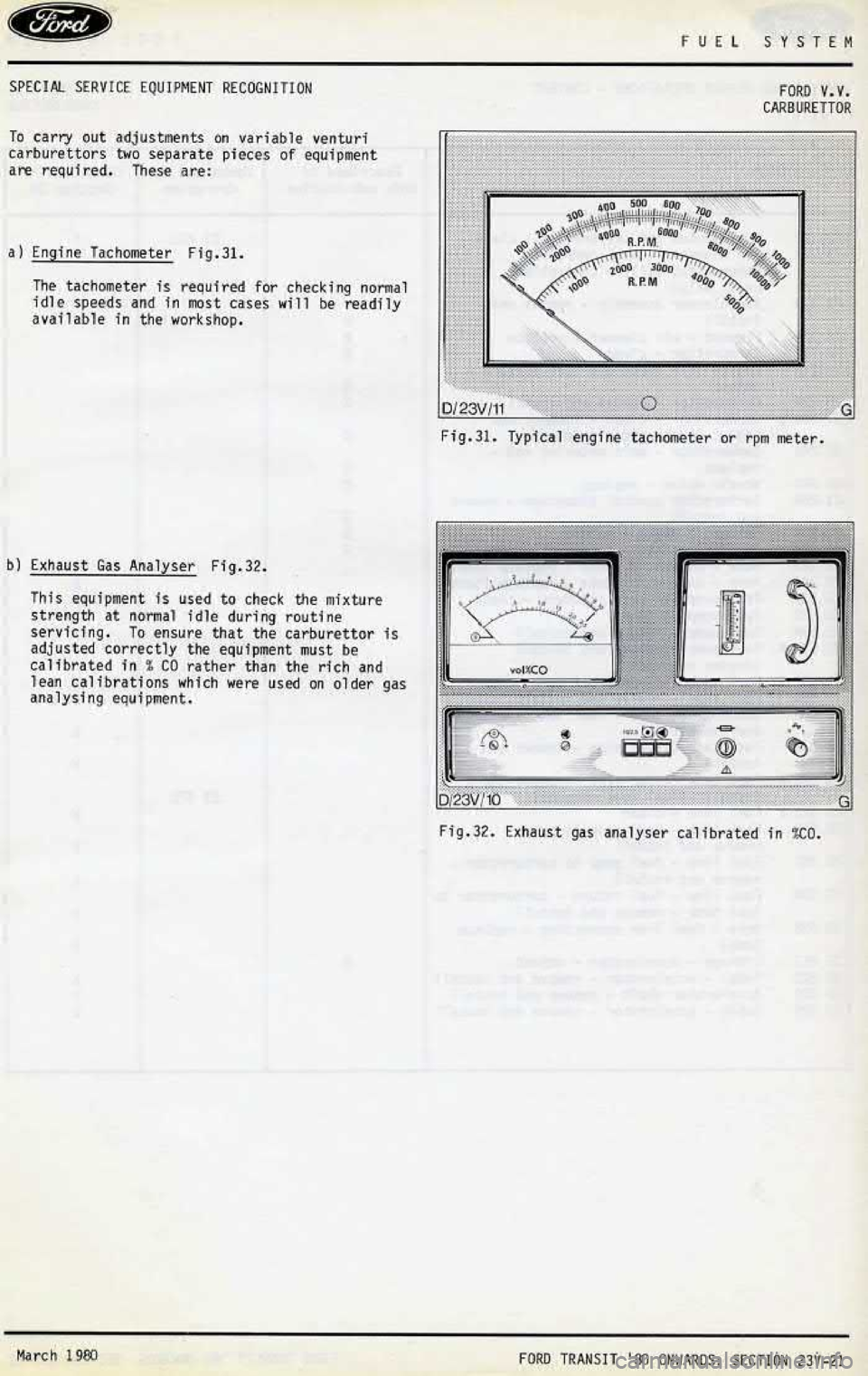 FORD TRANSIT 1978  Service Repair Manual 