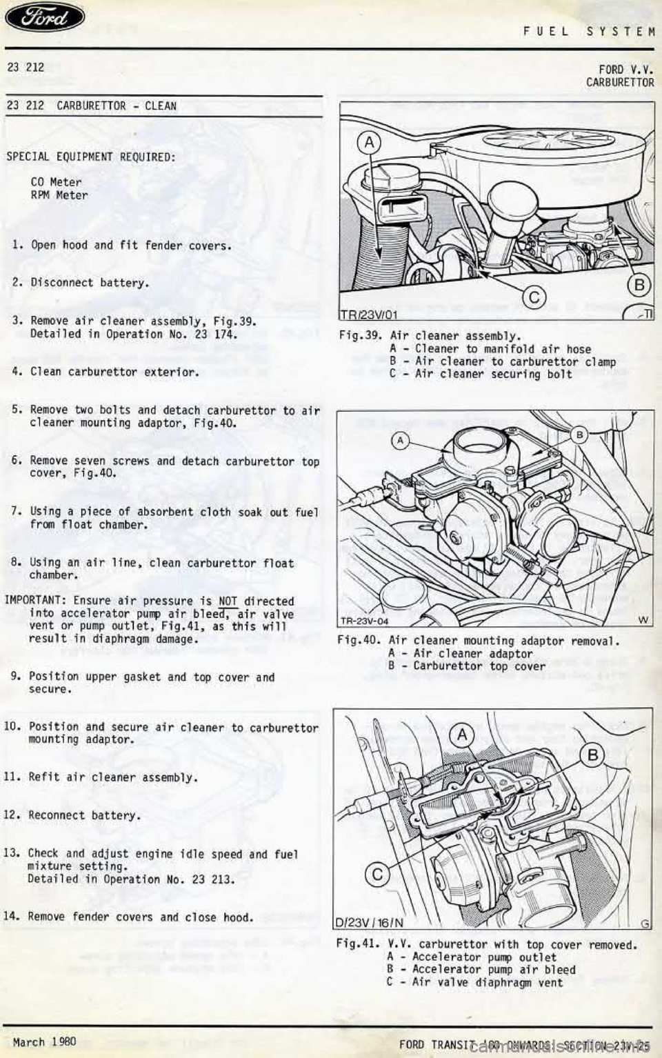 FORD TRANSIT 1978 Service Repair Manual FORD TRANSIT 1978 Service Repair Manual