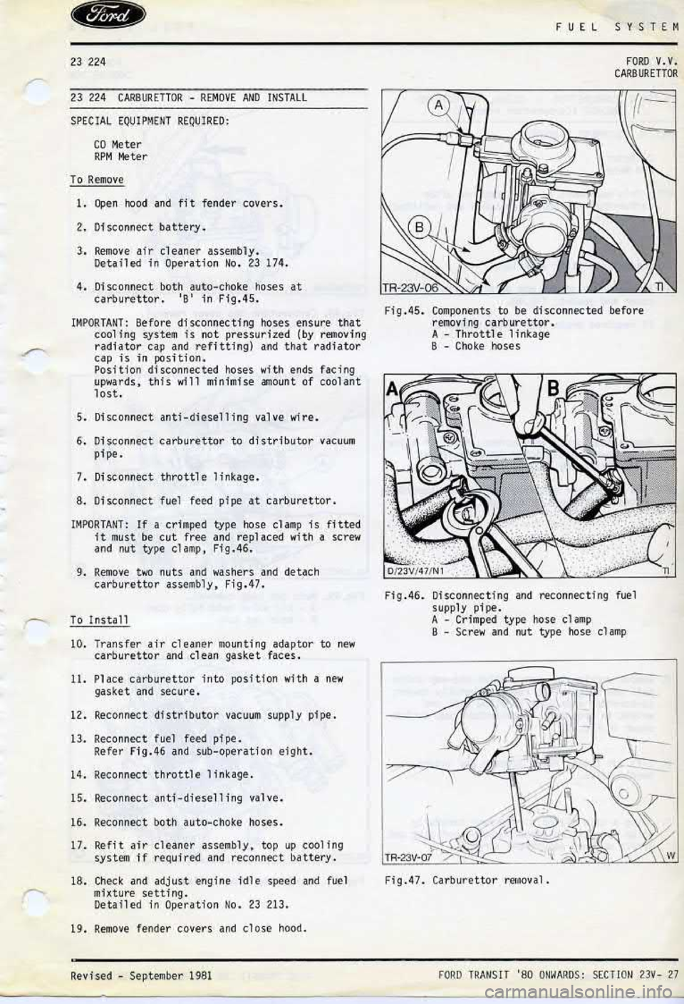 FORD TRANSIT 1978 Service Repair Manual FORD TRANSIT 1978 Service Repair Manual