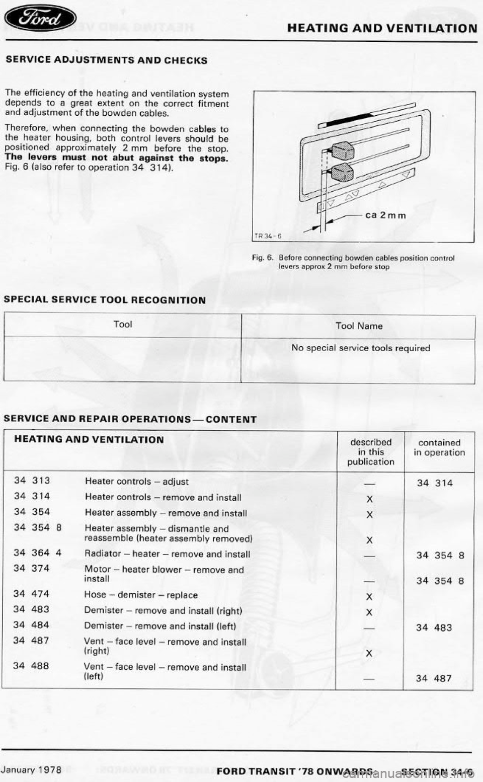FORD TRANSIT 1978 Service Repair Manual FORD TRANSIT 1978 Service Repair Manual