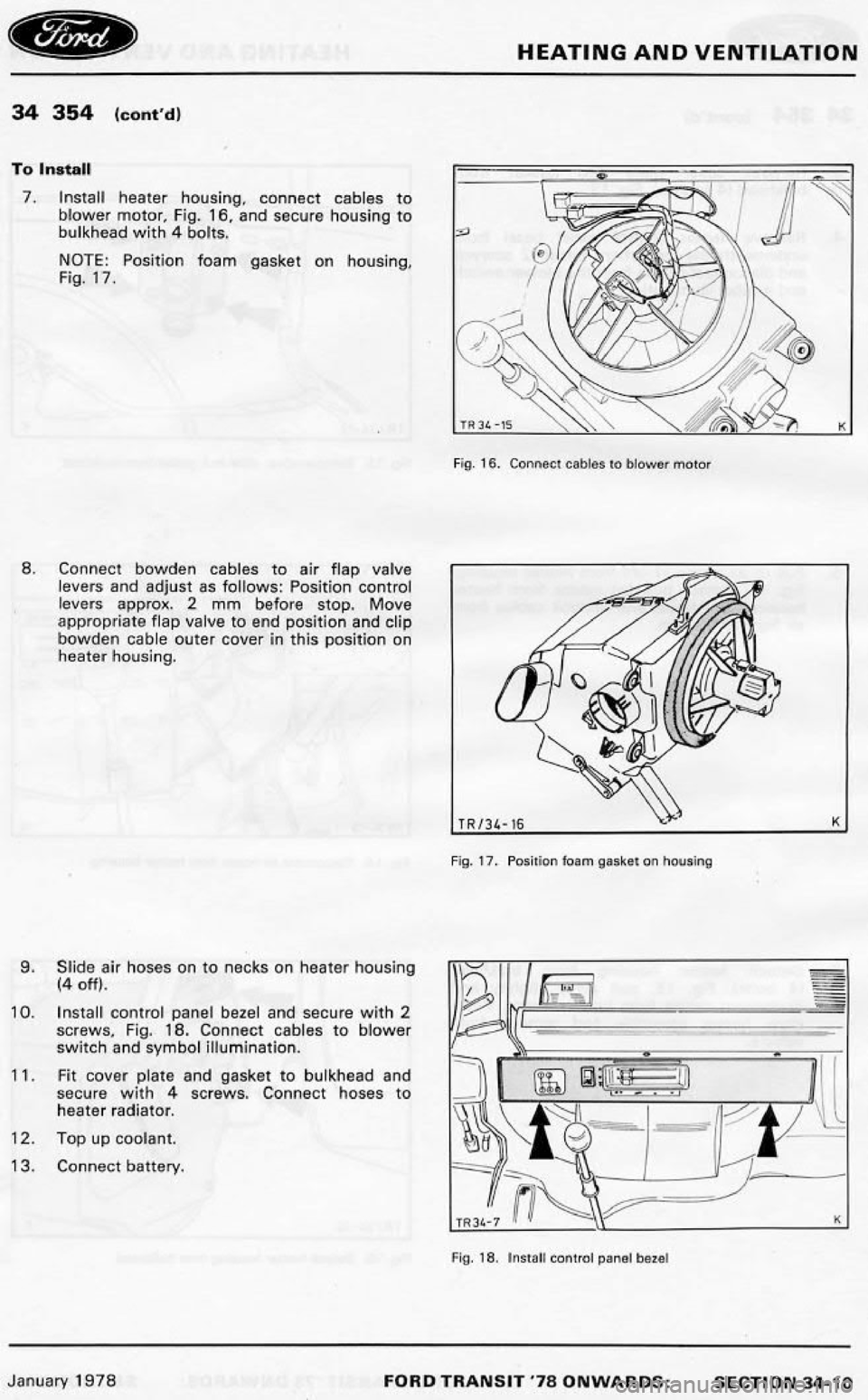 FORD TRANSIT 1978 Service Repair Manual FORD TRANSIT 1978 Service Repair Manual