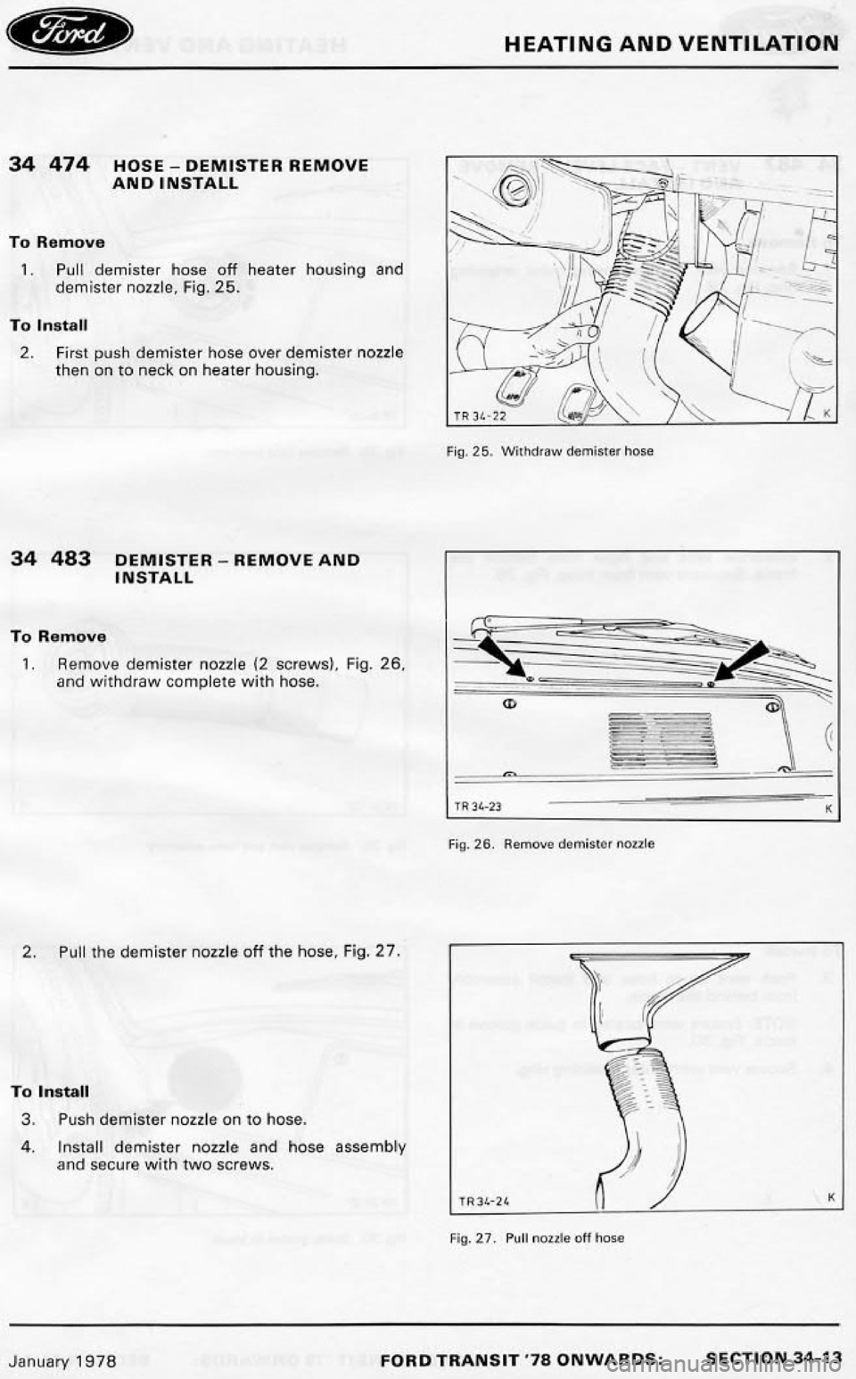 FORD TRANSIT 1978 Service Repair Manual FORD TRANSIT 1978 Service Repair Manual