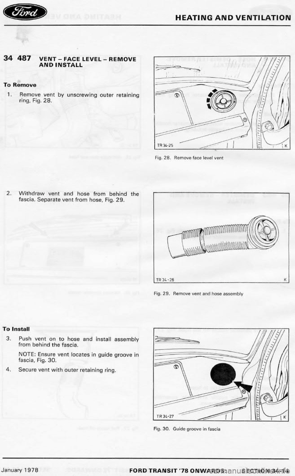 FORD TRANSIT 1978 Service Repair Manual FORD TRANSIT 1978 Service Repair Manual