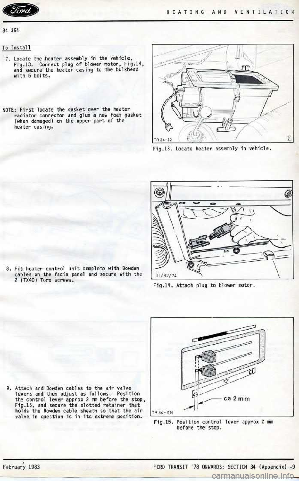 FORD TRANSIT 1978 Service Repair Manual FORD TRANSIT 1978 Service Repair Manual