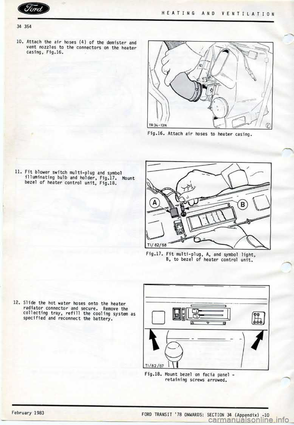 FORD TRANSIT 1978 Service Repair Manual FORD TRANSIT 1978 Service Repair Manual