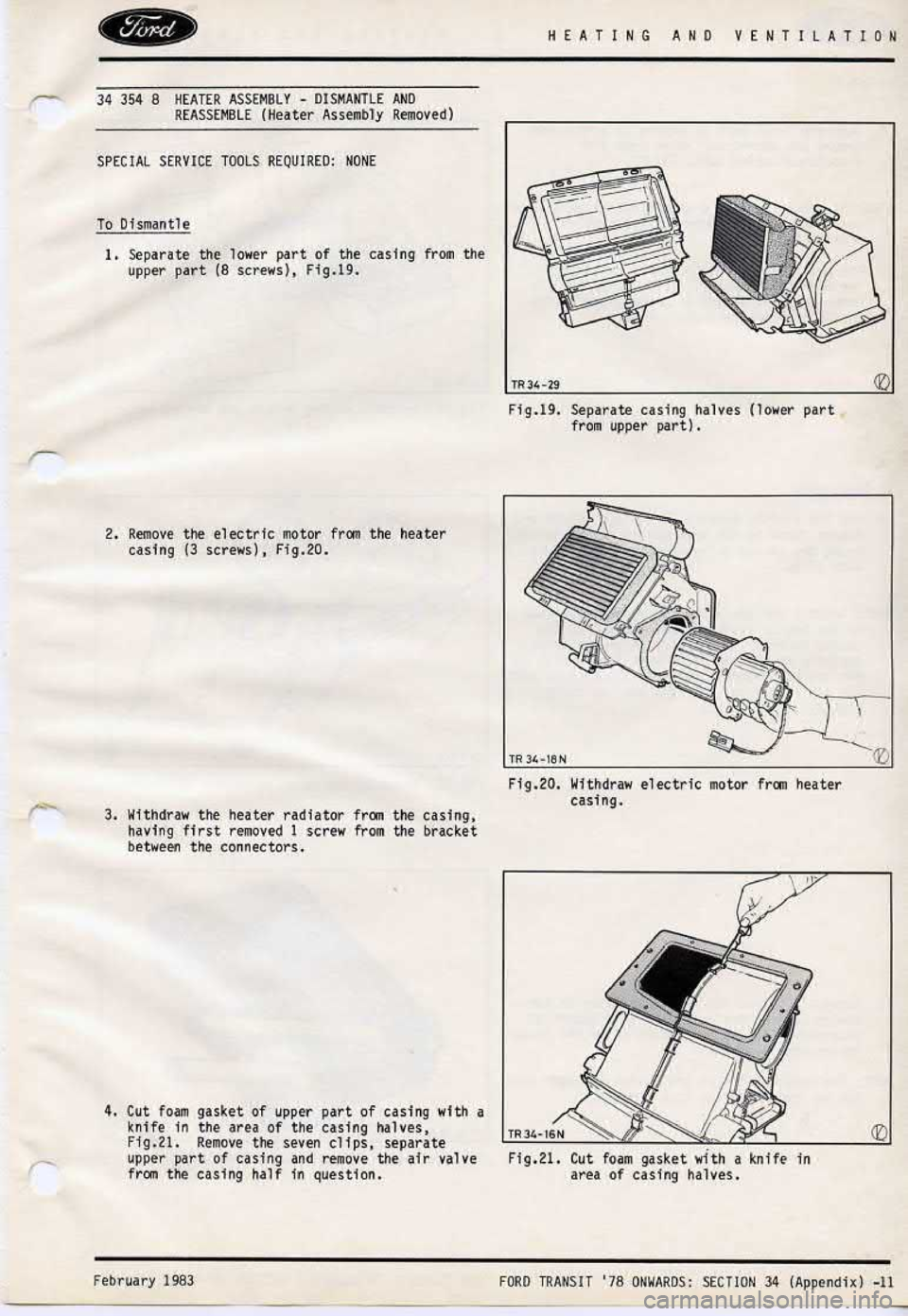 FORD TRANSIT 1978 Service Repair Manual FORD TRANSIT 1978 Service Repair Manual
