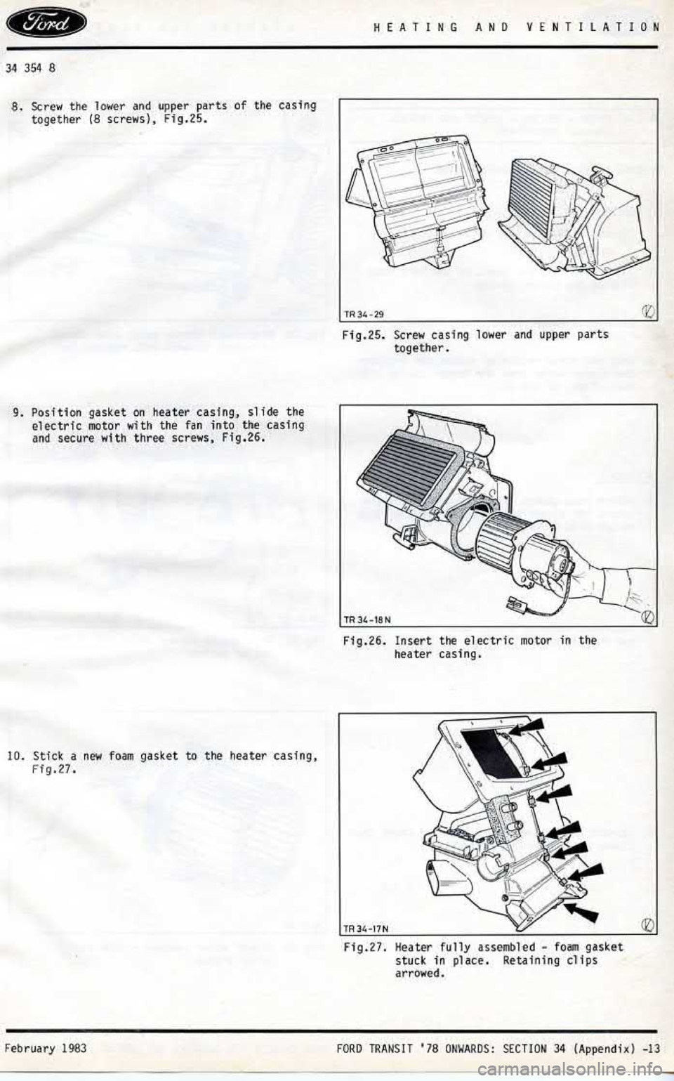 FORD TRANSIT 1978 Service Repair Manual FORD TRANSIT 1978 Service Repair Manual
